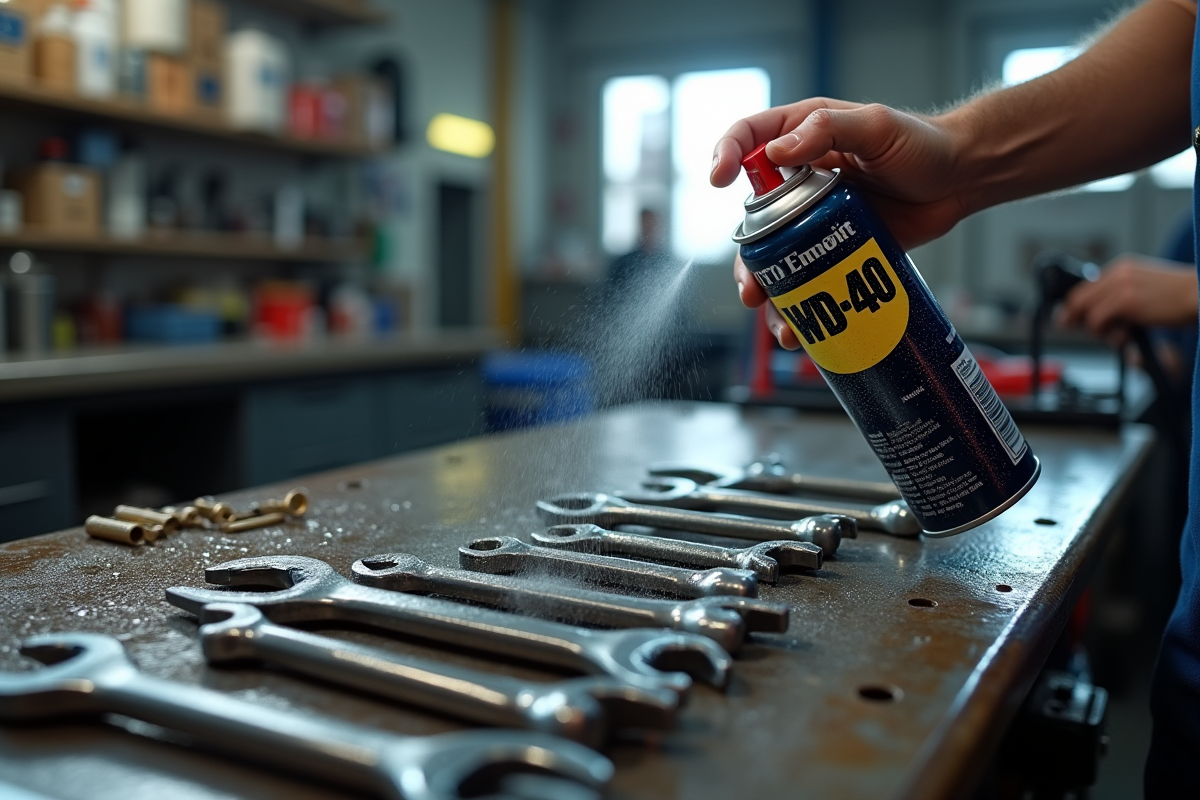 Nettoyage des outils avec du WD-40 : efficacité et méthode