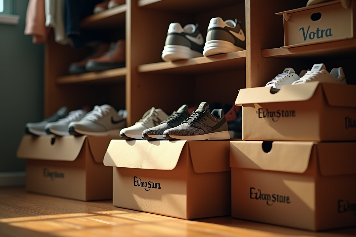 chaussures stockage