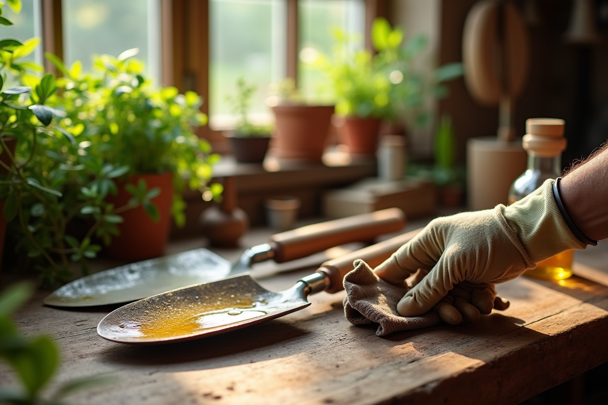 Application de l’huile de lin sur les outils de jardin : techniques et conseils