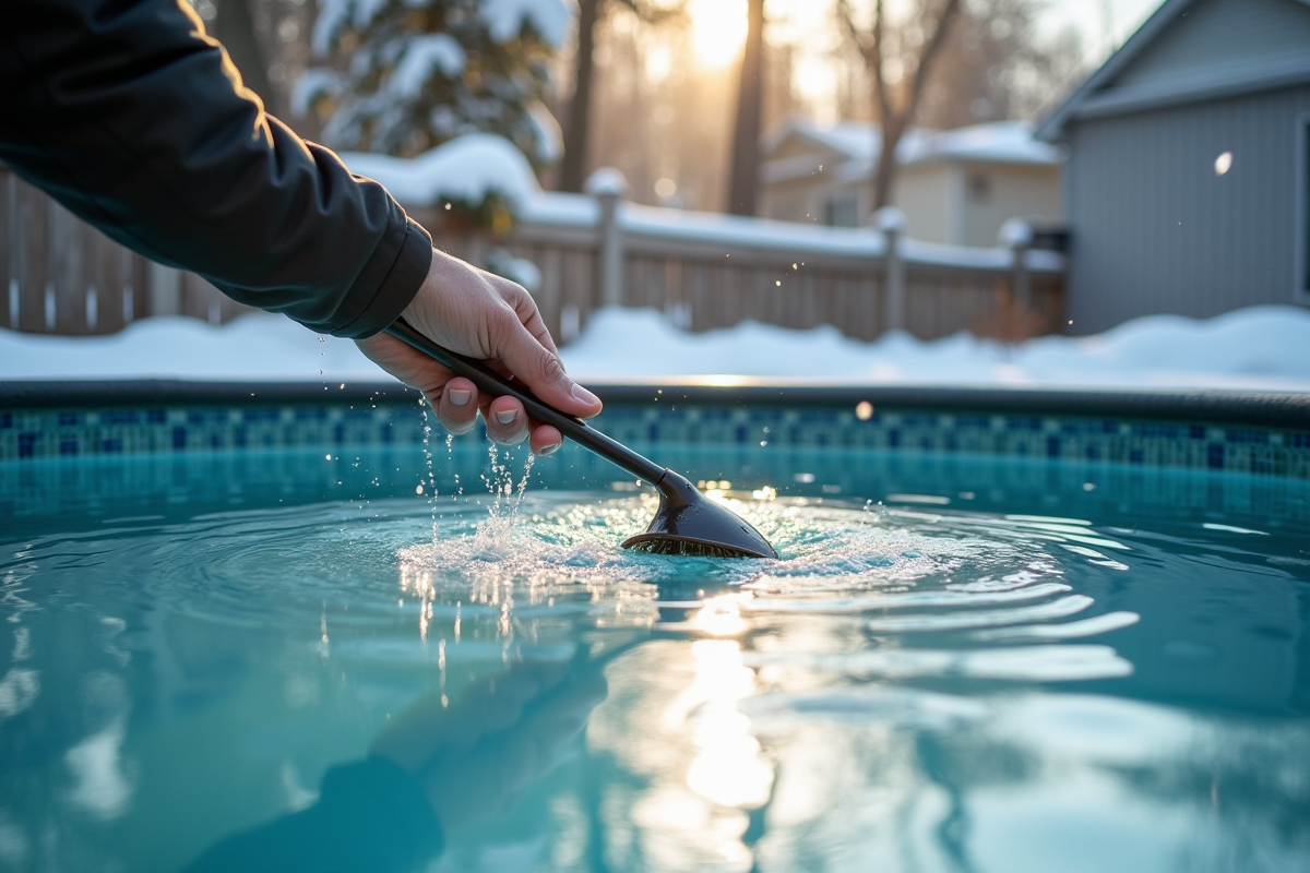 Entretien hivernal de l’eau de piscine hors-sol : astuces pour une propreté optimale