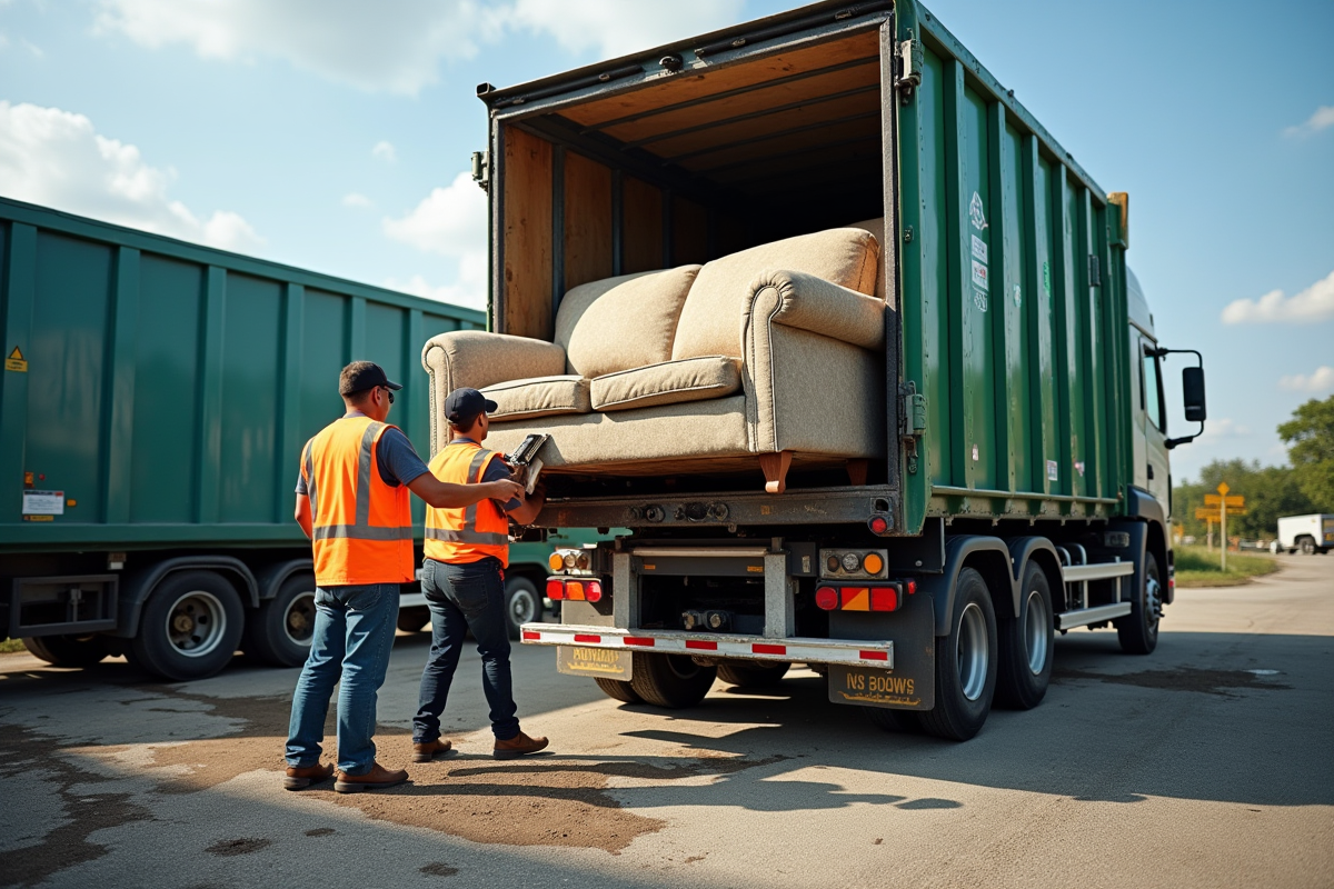 Recyclage de canapés en déchetterie : acceptation et conditions