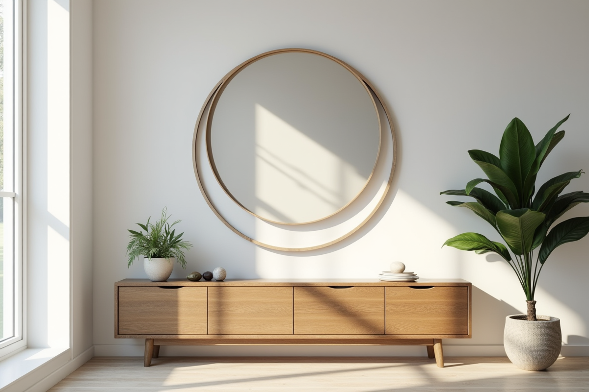 Tendance actuelle des miroirs ronds dans la décoration intérieure