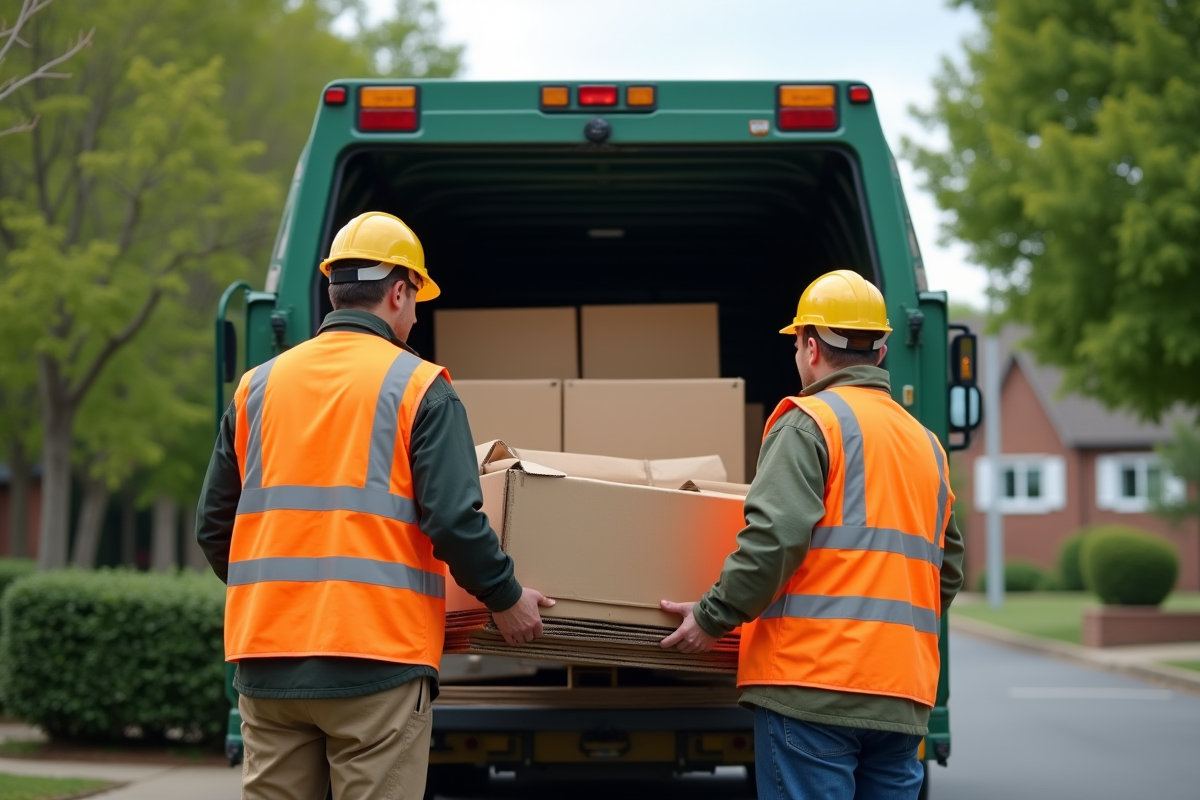 encombrants cartons