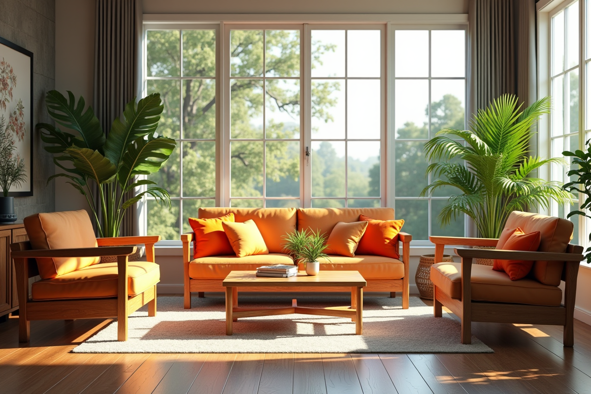 Association des couleurs : comment le marron, le vert et l’orange se marient