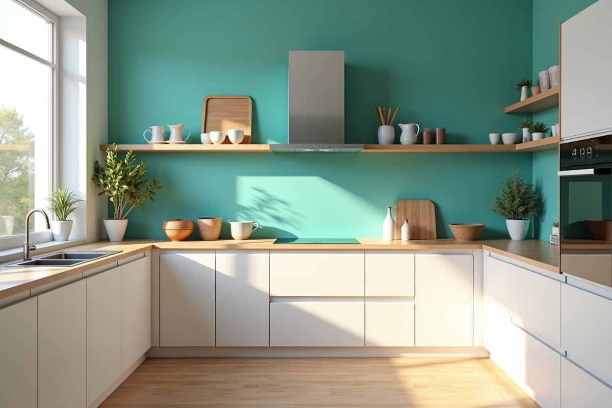 Choisir le bon mur à peindre en couleur dans votre cuisine