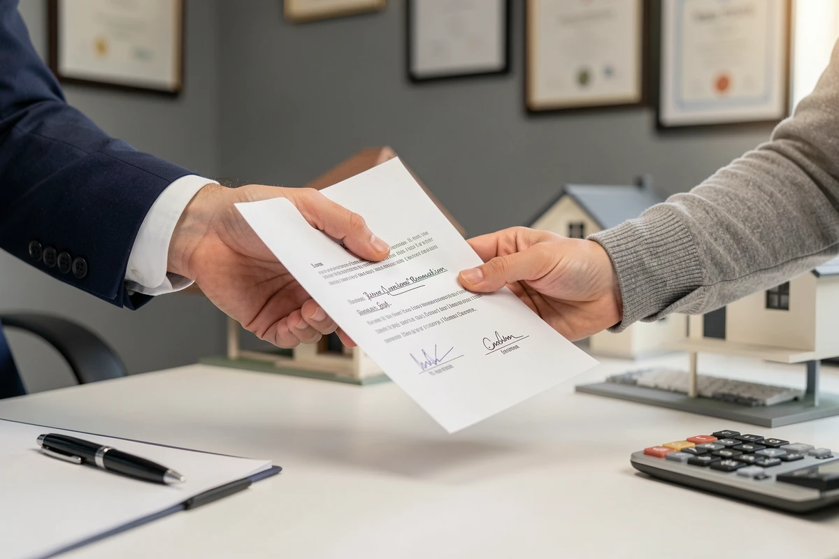 Échange d'un contrat signé entre un professionnel et un propriétaire pour des travaux à domicile sécurisés